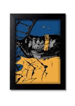Blue Nexus Vintage Batman Poster Wall Poster with Wall Frame Room Art Painting Collection A4 size 10x13