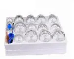 AL RAHMAT Fire Glass Cupping 16pcs set Massager