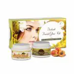 Natural The Essence of Nature Womens Instant Facial Glow Kit with Apricot Scrub and Gold Pack 200 gm
