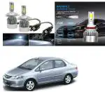 Feelitson White Car C6 H4 Compact Design 36W/3800Lm Led Headlight For Honda City Zx (Pack Of 2)