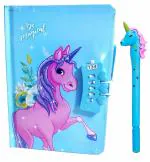 Unicorn Password Lock Diary with Unicorn Shape Pen