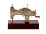 DSH Brass and Wooden Mini Decorative Shilai/Sewing Machine Miniature Showpiece.