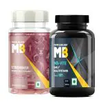 MuscleBlaze MB-Vite Daily Multivitamin with 51 Ingredients & 6 Blends, 30 Multivitamin Tablets & StrongHer Women Multivitamin, 60 Tablets - for Energy, Stamina & Recovery (Combo Pack)