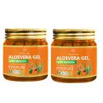 Newish Aloe vera Gel for skin Moisturizer and Face Enriched With Turmeric For Face & Skin Aloevera gel 200gm (Pack Of 2)