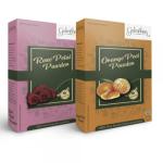 Gulmohar Natural and Pure Rose Petals Powder with Orange Fruit Peel Powder for Skin Care (Each 100gm)