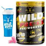 Wild Buck Wild Pre-X3 Hardcore Pre-Workout with Shaker, 255 g