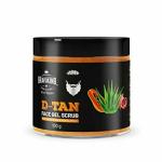 BRAAVOKING DTan Face Scrub Gel 100g | Brightening Face Scrub | De-Tans & Exfoliates Skin | With Pomegranate Seed Oil