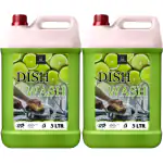 BLISS & BLUSH Dishwash Liquid 10 Liter Green | Removes Tough Grease, Soft on Hands | Plant-Derived Actives