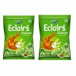 Derby Elaichi Eclairs Pack of 2 | 350 Gram 100 Pcs in Each Pack | Elaichi Flavored Eclairs | Candy | Toffee| Return Gift, Birthday Gift, Anniversary