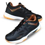 Prokick Power Plus Non Marking Badminton Shoes | Lightweight & Durable Badminton Shoes | Also Perfect for Squash, Table Tennis, Volleyball, Basketball & Indoor Sports, Black