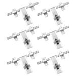 Rawk Stainless Steel Modern Lehar Aldrop Two Tone with Fitting Item,Fancy Aldrop, Door Aldrop, Aldrop for Door, Door Fittings Kit, Door Accessories and Screw (Size-10 Inch 14MM, Material- Stainless Steel, Pack of 6)