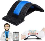 Leeford Back Stretcher Lumbar Back Support Device for Upper Lower Back Pain Relief