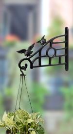 Shoptry Metal Wall Hook Hanging Plant Bracket Decorative Straight Plant Hanger For Pot Bird Feeder, Planters, Lantern, Macrame, Wind Chimes Outdoor And Indoor