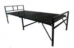 Sahni portable furniture iron/metal single folding bed for sleeping, guest (powder coated, 6by2.5ft)
