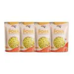 INSTAFOOD-READY TO COOK Breakfast Poha | Ready to Eat & Cook Meal | 2-3 Servings Each | Pack of 4 ( 150g) | After Cooking Gets 1.2KG to Serve | Zip Lock Packaging | Vegetarian Meal | Just Add Water and Cook