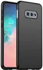 XOVO Back Cover for Samsung Galaxy S10E (Black, Dual Protection, Silicon, Pack of 1)