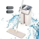 CABTY Microfiber Flat Mop |Mop for Hardwood, Tile, and Laminate | Easy to Use Dusting and Sweeping Mop for Clean Dust Anywhere Mop with Bucket |Scratch-Mop |Pocha |Pochha | Pocha Stick | Floor Cleaning Mop | Standing Pocha |Wet and Dry Mop (Pack of 1)