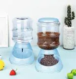 ULTRAZON Plastic Gravity Pet Waterer Cat/Dog Feeder ( Pet Self-Dispensing Water & Food Dispenser )