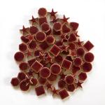 STEEN MOSAIC Ceramic 15mm Mixed Shape Maroon