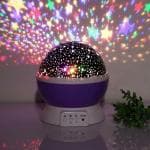 HEMIZA Star Master Rotating 360 Degree Moon Night Light Lamp Projector With Colors And Usb Cable,Lamp For Kids Room Night Bulb (Multi Color,Pack Of 1, Random,Crystal)