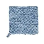 (pack of 2, Multicolour) Crochet Square polyester Hot Pot Holder Mat/ Heat Resistant Disc Pads/ Kitchen Insulation Coasters/ Dinning table Mat