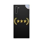 GADGETSWRAP Printed Vinyl Skin Sticker for Samsung Galaxy Note 10 - Three Gold Star