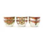 EZ Life Orange Ceramic Bowl Set 350 ml (Set of 6) Pack of 1