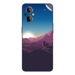 GADGETSWRAP Printed Vinyl Skin Sticker for Oneplus Nord N20 - Fox Forest Minimalism