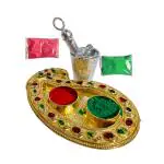 Ecommall Laddu Gopal Pichkari Balti Combo Set Holi Item Tray & Bucket Toys Accessories