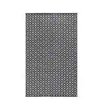 Sapana Carpet-Mats Chatai mats for home Multipurpose, Foldable, Reversible plastic chatai Indoor / Outdoor use Kimberley - Black & White Plastic for Bedroom / Living Area / Home / Balcony and Lawn Floor 4 x 6 ( L 180 cm x W 120 cm )