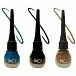 KINDED Midnight Black, Teal Green and Camel Brown Waterproof Smudgeproof Longlasting Liquid Eye Liner, 5 ml - Pack of 3