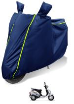 Auto Hub 100% Waterproof Bike Cover for Mahindra Duro Coated, Dustproof UV Protection Custom Fit bike cover-(Blue)