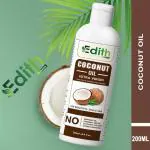Edith Naturals Cocount Oil Use with Cream Serum Shampoo Conditioner, Lotion,Mask, Soap Products Hair Oil (200 ml)