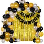 Party Midlinkerz Golden Happy Birthday Decoration Kit (42 Pcs)