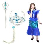 Kaku Fancy Dresses Mermaid Costume with Accessories for Girls