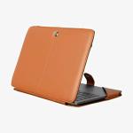 Enthopia Tan Vegan Leather Laptop Folio Case For Hp Zbook Firefly 14 G8 Mobile Workstation