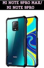 XOVO Back Cover for Xiaomi Redmi Note 9 Pro,Xiaomi Redmi Note 9 Pro Max (Transparent, Dual Protection, Pack of 1)