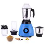 Wonderchef Acura Blender Pro Mixer Grinder 500W, 2 Stainless Steel & 2 Polycarbonate Jars, Black & Blue