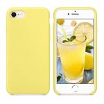Mcart Yellow Silicone Soft Back Cover Case For Apple Iphone 7 And Iphone 8
