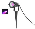 OTS LIGHTS 6W LED Outdoor Garden Spot and Spike Waterproof IP65 Light, Aluminium Body (Pink)