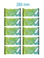 SONAL Ultra Soft Sanitary Pads Super Absorbent Champion for Women 280 mm Pack of 10 (60 Pads)