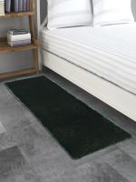 Arrabi Green Solid Polyester One Size Bed Runner