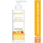 WishCare SPF50 Sunscreen Body Lotion - Broad Spectrum UVA & UVB Protection- No White Cast