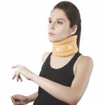 Vissco Neck Support Cervical Collar without Chin Support for Men & Women | Relieves From Neck Pain | Neck support for Cervical Spondylosis, Excessive strain on the neck muscles - Small (Beige)