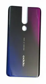 PURPLESAVVY Thunder Black Fiber Back Panel For Oppo F11 Pro