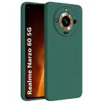 Fashionury Back Cover Case for Realme Narzo 60 5G | Matte Soft Silicon Flexible | Camera Bump Protection | All Side Shock Proof Rubberised Back Case Cover forRealme Narzo 60 5G (Green)