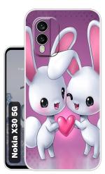 Case Club Multicolor Silicon Shock Proof Back Cover for Nokia X30 5G