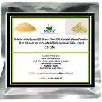 MGBN Gelatin With Besan Or Gram Flour Or Kadalai Mavu Powders Mix 2 In 1 Use For Face Mask, Hair Removal Skin Care 25 gm