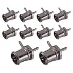 MX 3 Pin TV RF Coaxial Male RF Connector Corrosion Resistance (pack of 10)