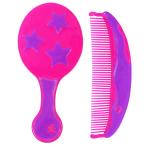 1st Step Comb And Brush - Coral Purple
